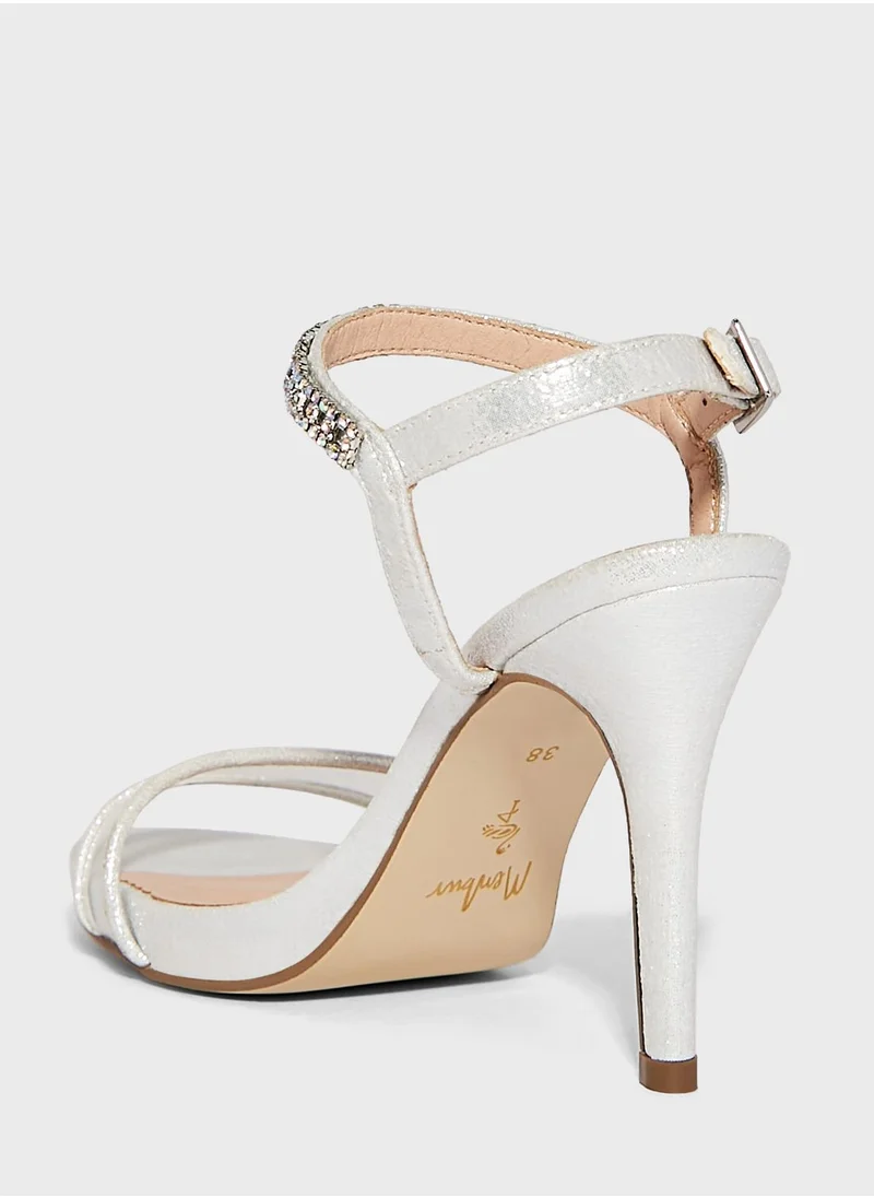 منبور Open Toe Strap High Heel Sandals