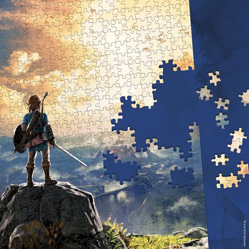 USAopoly The Legend of Zelda "Breath of the Wild" 1000 Piece Jigsaw Puzzle Collectible Puzzle Featuring Link from The Legend of Zelda Video Game Officially Licensed Nintendo Merchandise - Image 2