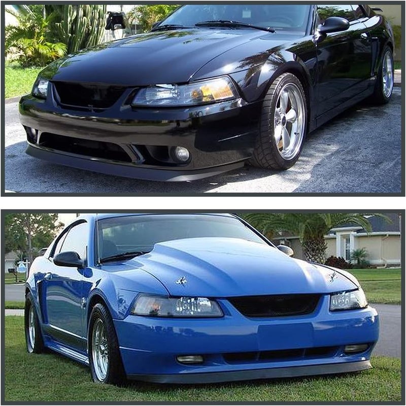 SPEC-D TUNING Factory Style Front Bumper Lip Compatible with 1999-2004 Ford Mustang V8 GT - Image 2