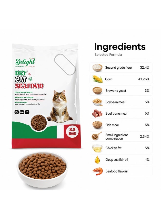 Delight Dry Cat Sea Food - Image 3