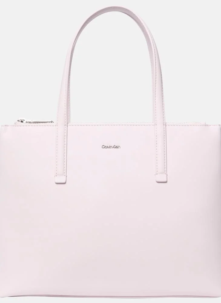CALVIN KLEIN Logo Deatiled  Attachable Strap Tote