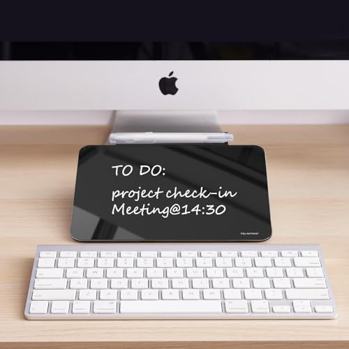 TSJ OFFICE Small Desktop Glass Dry-Erase Whiteboard - 8 X 6 Inches Tabletop Easel Whiteboard with Stand, Desk Board Buddy for Artist, Teacher and Student - Image 4