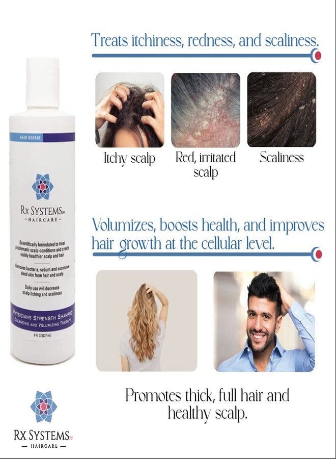 Rx Systems PF Physicians Strength Shampoo for Dandruff, Psoriasis, Seborrheic Dermatitis, and Eczema with Salicylic Acid, Heals Itchy, Red, Scaly Scalp with this Clarifying Shampoo - Image 3