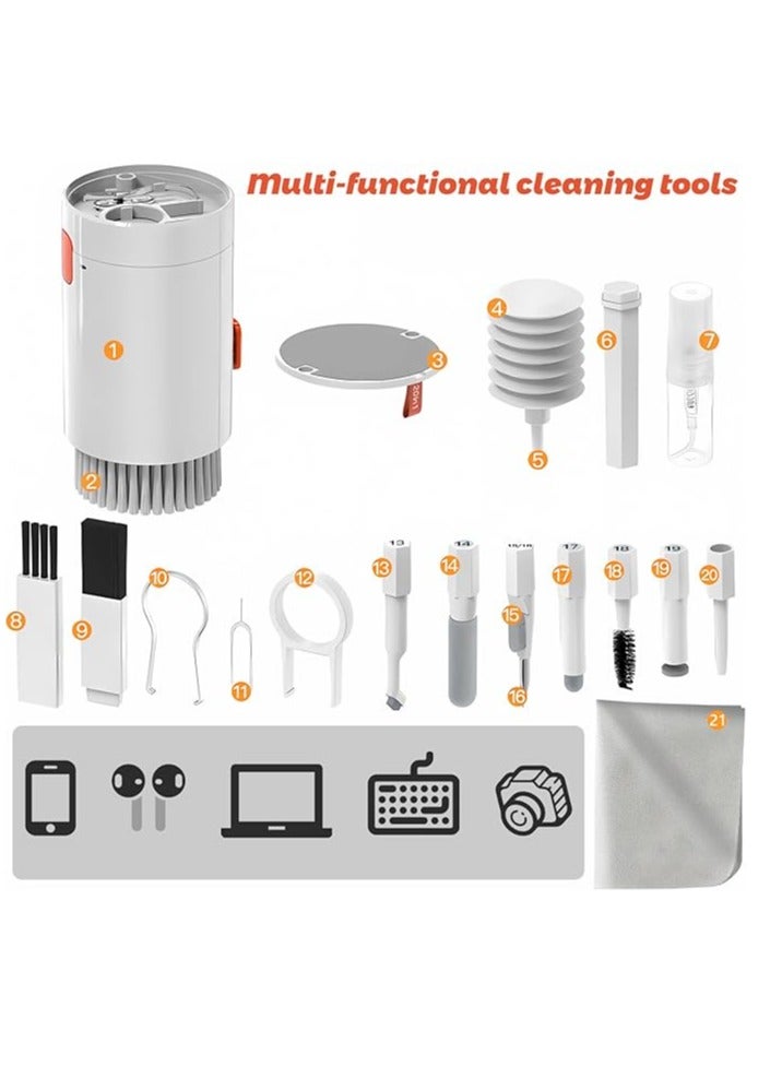 ELTRAZONE "All-in-One Electronic Cleaning Set: 20 Tools Including Screen Cleaner and Multifunctional Brush" - Image 3