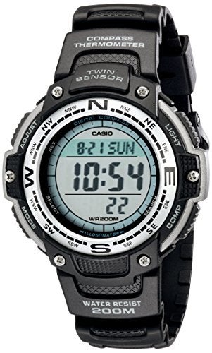 Casio SGW100 Series | Digital Watch & Compass | Black | 200M WR | 100 SEC Stopwatch | Twin Sensor for Direction & Temperature | Low Temp Resistant | World Time | Auto Calendar | Multi Alarm - Image 3