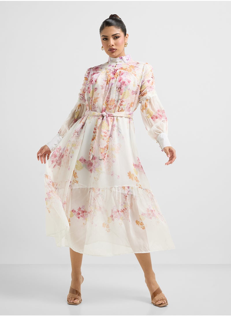 Khizana Floral Print Dress  - Image 1