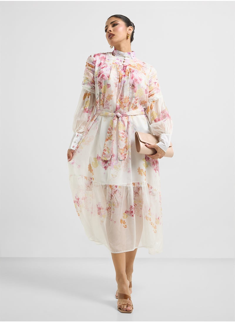 Khizana Floral Print Dress  - Image 4