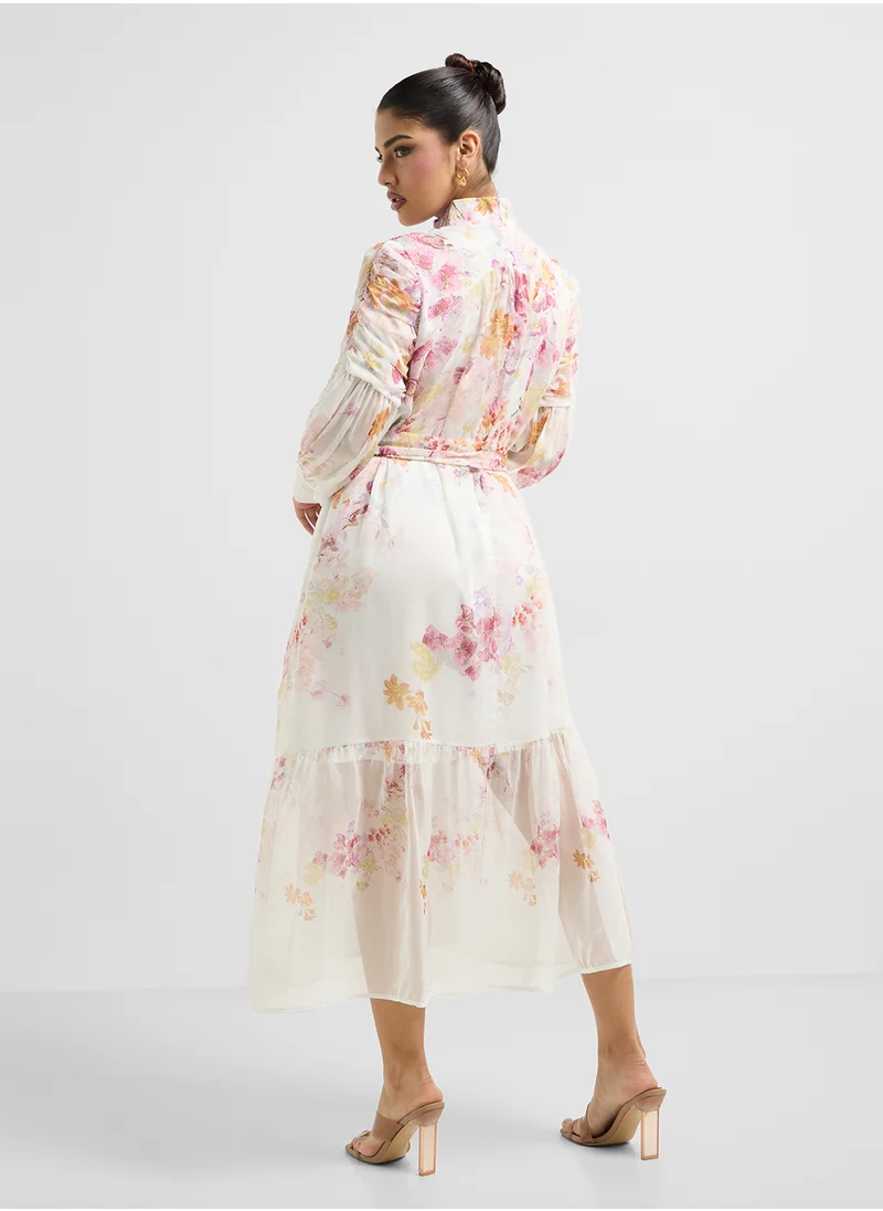 Khizana Floral Print Dress