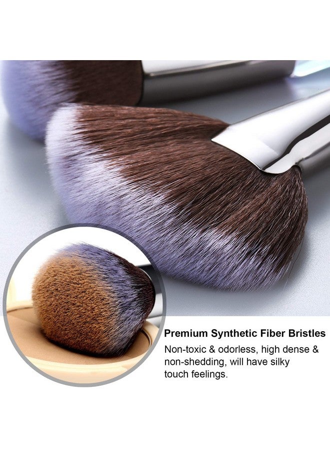 Kingtree Crystal Makeup Brush Set 10Pcs Sparkling Makeup Brushes Premium Synthetic Bristles Foundation Blush Concealer Eyeshadow Make Up Brush For Women Girls - Image 3