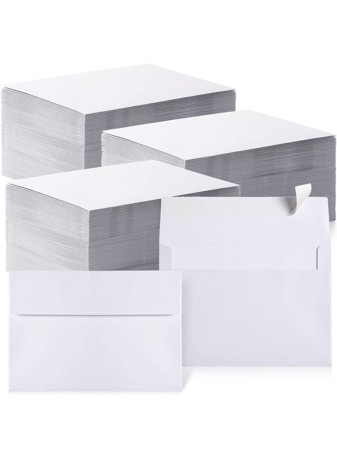Fainne 800 Pcs Envelopes Self Adhesive Printable Envelopes Bulk For Invitation Wedding Baby Shower Photography Thank Notes Postcard Greeting Card Mailing Graduation (White A2 5.75 X 4.375 Inch) - Image 1