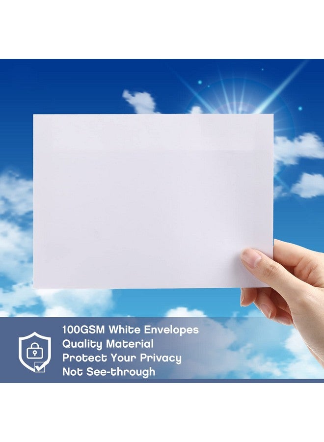 Fainne 800 Pcs Envelopes Self Adhesive Printable Envelopes Bulk For Invitation Wedding Baby Shower Photography Thank Notes Postcard Greeting Card Mailing Graduation (White A2 5.75 X 4.375 Inch) - Image 4