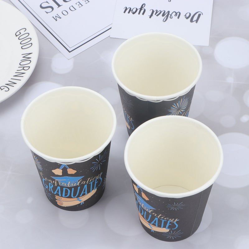 24pcs 2020 Graduate Party Cup Supplies Graduation Theme Paper Cup - Image 3
