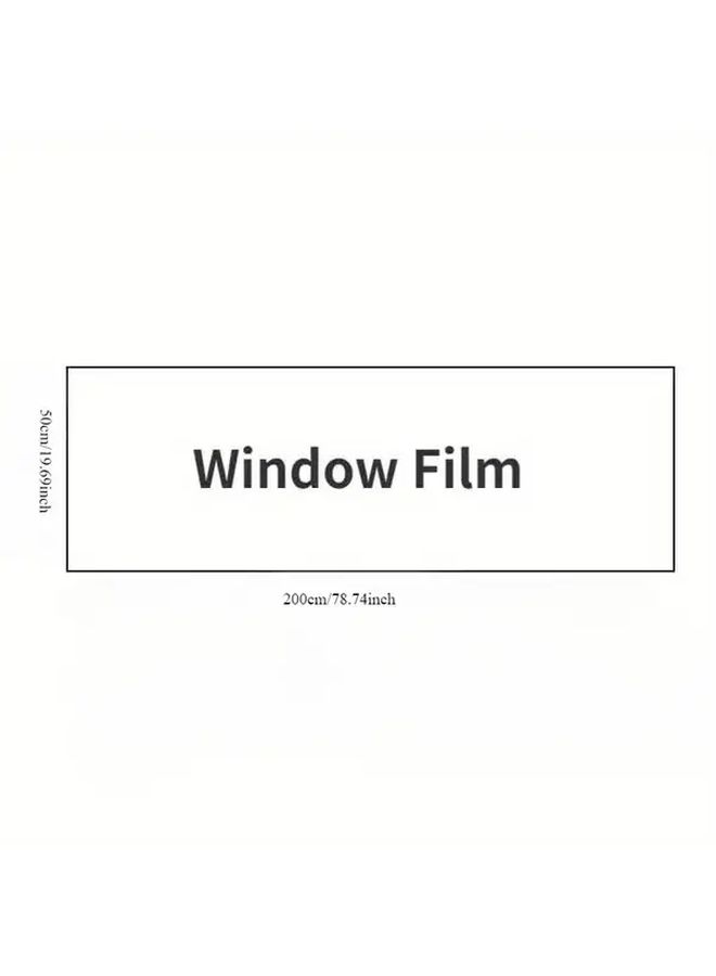 Silvery Black One Way Privacy Mirror Window Film UV Protection Non Adhesive Static Cling Reusable Heat Control - Image 2