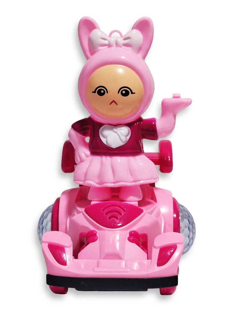 Ramadan Lantern, Great Musical Action Toy for Kids, Dancing Ramadan Lantern with Cartoon Characters on Luminous Moving Car Cute Ramadan Lanterns, New Ramadan Lantern Toy for Kids, Model NO.02-14, Pink - Image 3