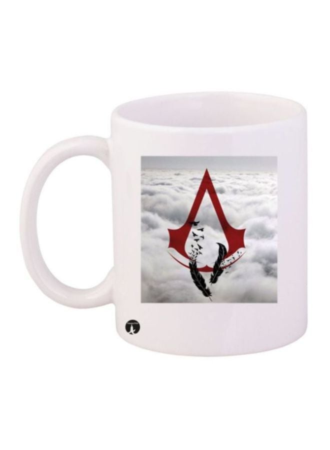 RYN Assassin's Creed Video Game Printed Coffee Mug White/Red