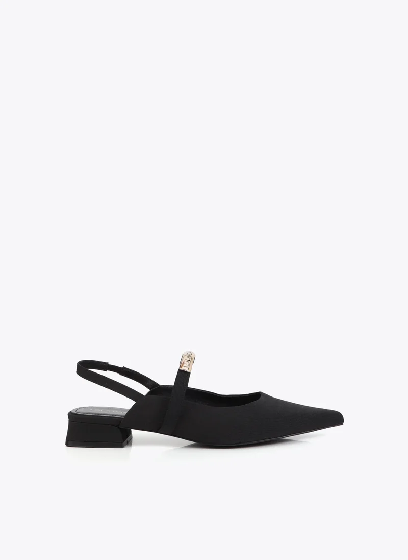 لولا كساديمونت Grosgrain Flat Shoes with Logo Detail