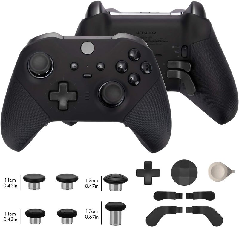 marspell 13 in 1 Metal Thumbsticks for Xbox One Elite Series 2, Elite Series 2 Controller Accessory Parts, Gaming Accessory Replacement, Metal Mod 6 Swap Joysticks, 4 Paddles, 2 D-Pads, 1 Tool - Image 2
