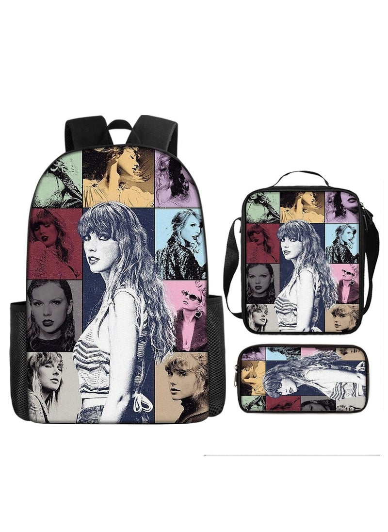 Taylor Swift Taylor Swift Student School Bag Cartoon Character Backpack 29*16*42 cm 