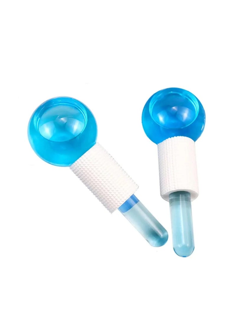 EKRISY EKRISY Facial Massage Ice Globes Cooling Face Roller Balls for Eyes Neck Care Crystal Ice Ball Face Massager Skin Depuffing Eye Circle Redness Soothing Tightening Multicolor  - Image 1