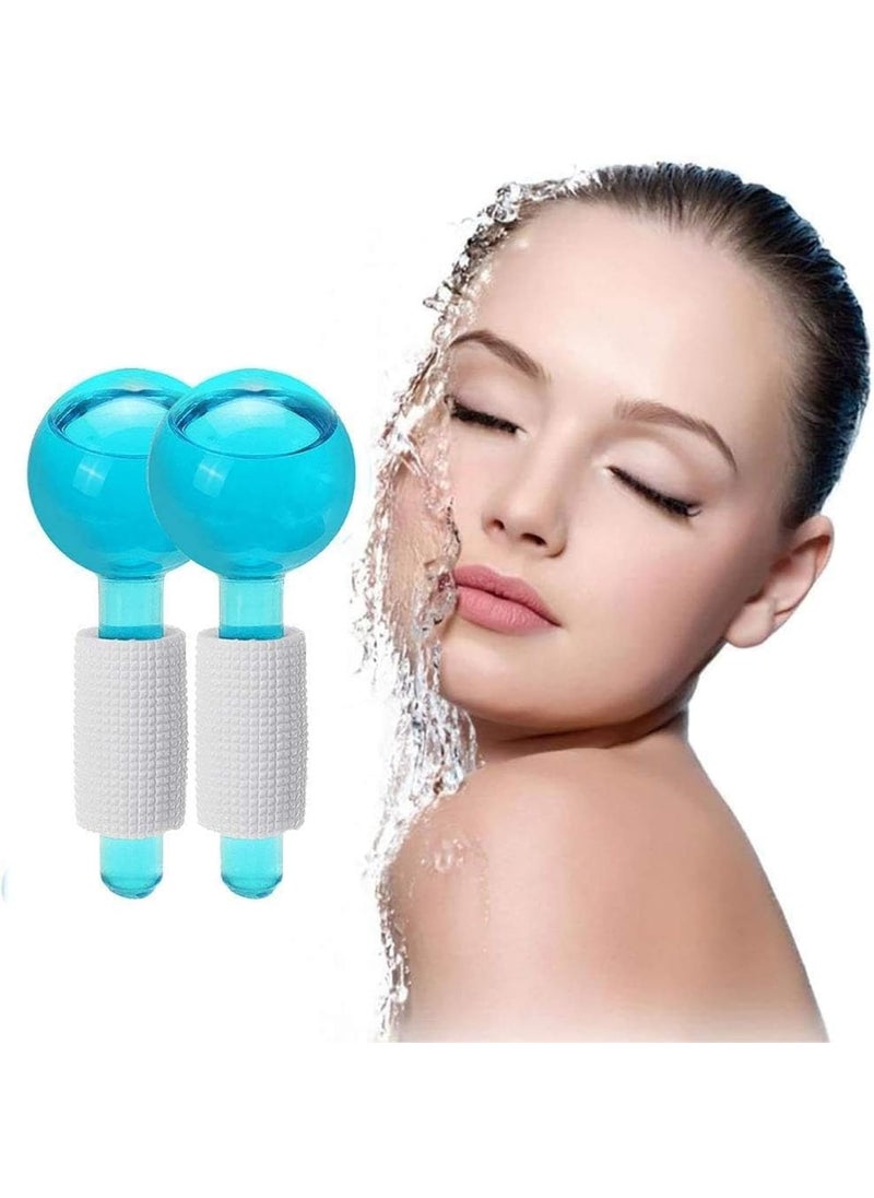 EKRISY EKRISY Facial Massage Ice Globes Cooling Face Roller Balls for Eyes Neck Care Crystal Ice Ball Face Massager Skin Depuffing Eye Circle Redness Soothing Tightening Multicolor  - Image 2
