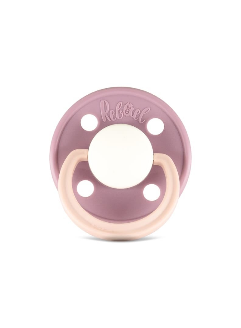 Rebael Fashion Natural Rubber Round Pacifier Size 1 - Baby 0-6M (1-pack) - Misty Pearly Poodle - Image 3