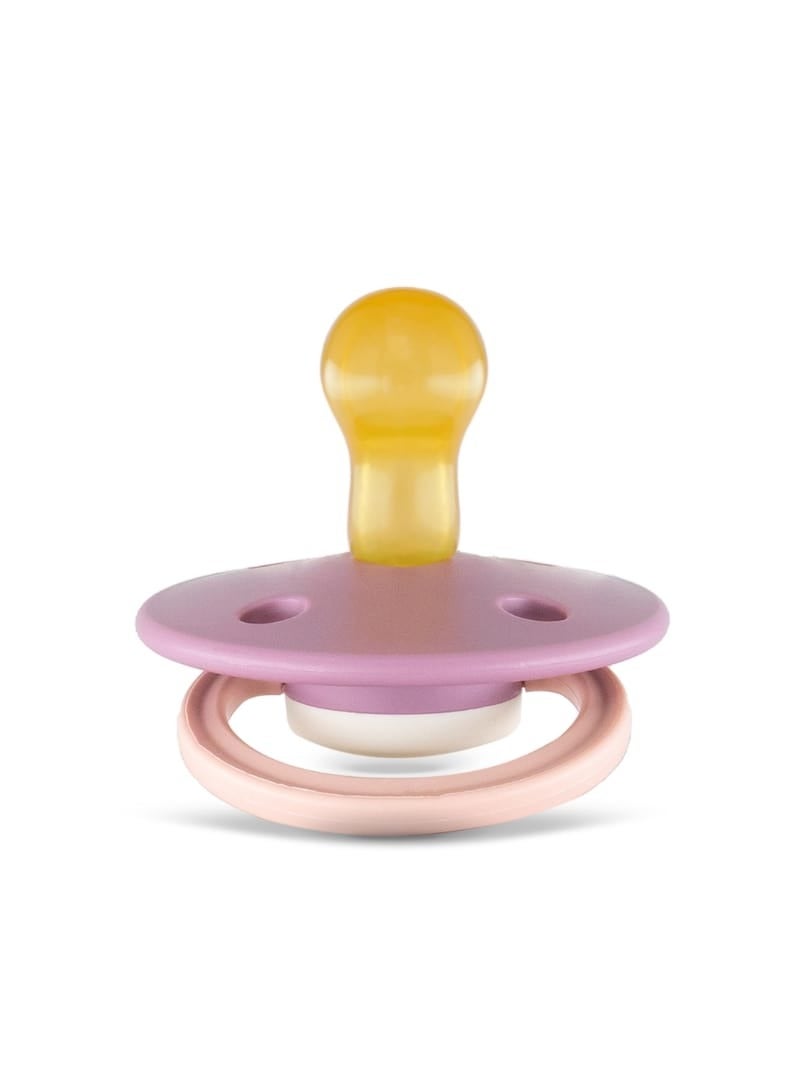 Rebael Fashion Natural Rubber Round Pacifier Size 1 - Baby 0-6M (1-pack) - Misty Pearly Poodle - Image 2