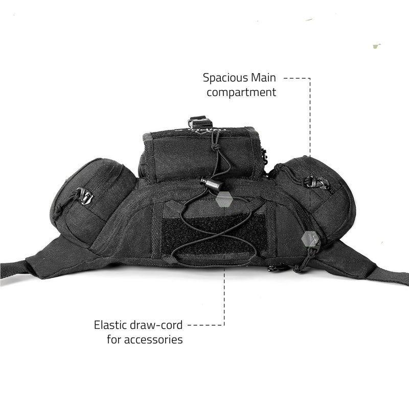 TriPole Tactical Waist Pack and Fanny Bag for Men & Women | Lightweight & Durable | for Travel, Hiking & Outdoor Use - Image 3