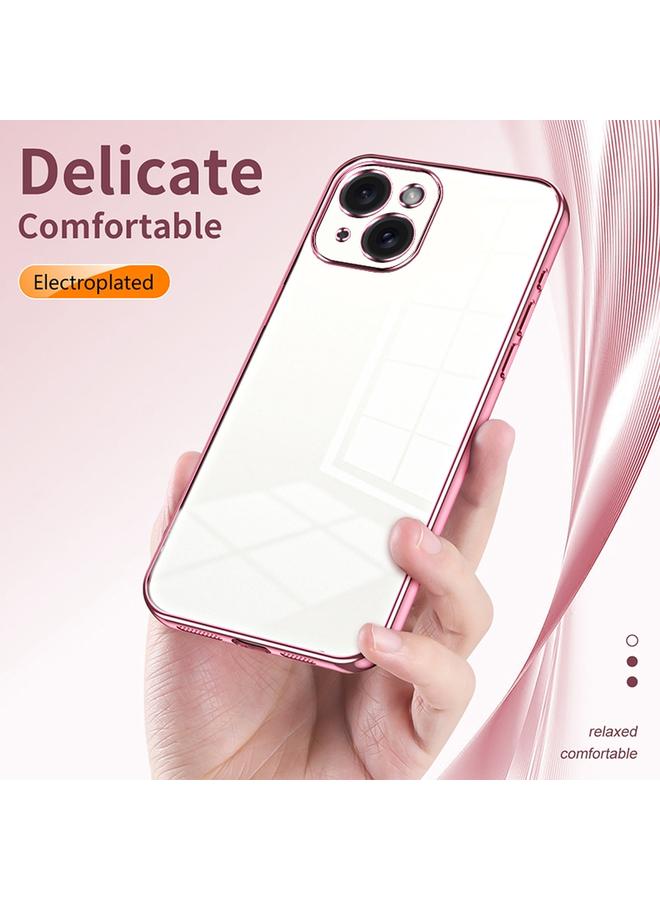 S-TOP Case For iPhone 15 Transparent Plating Fine Hole Phone Case - Image 5