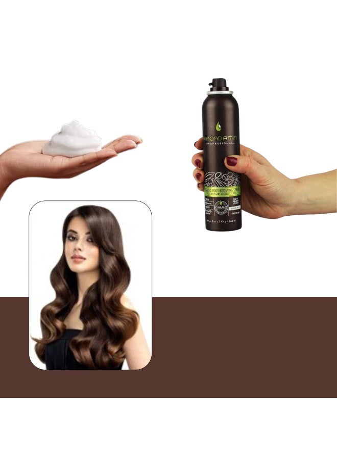 Macadamia Professional Foam Root Boost Spray – Frizz Control, Lightweight Hold & Natural Shine 148ml - Image 3