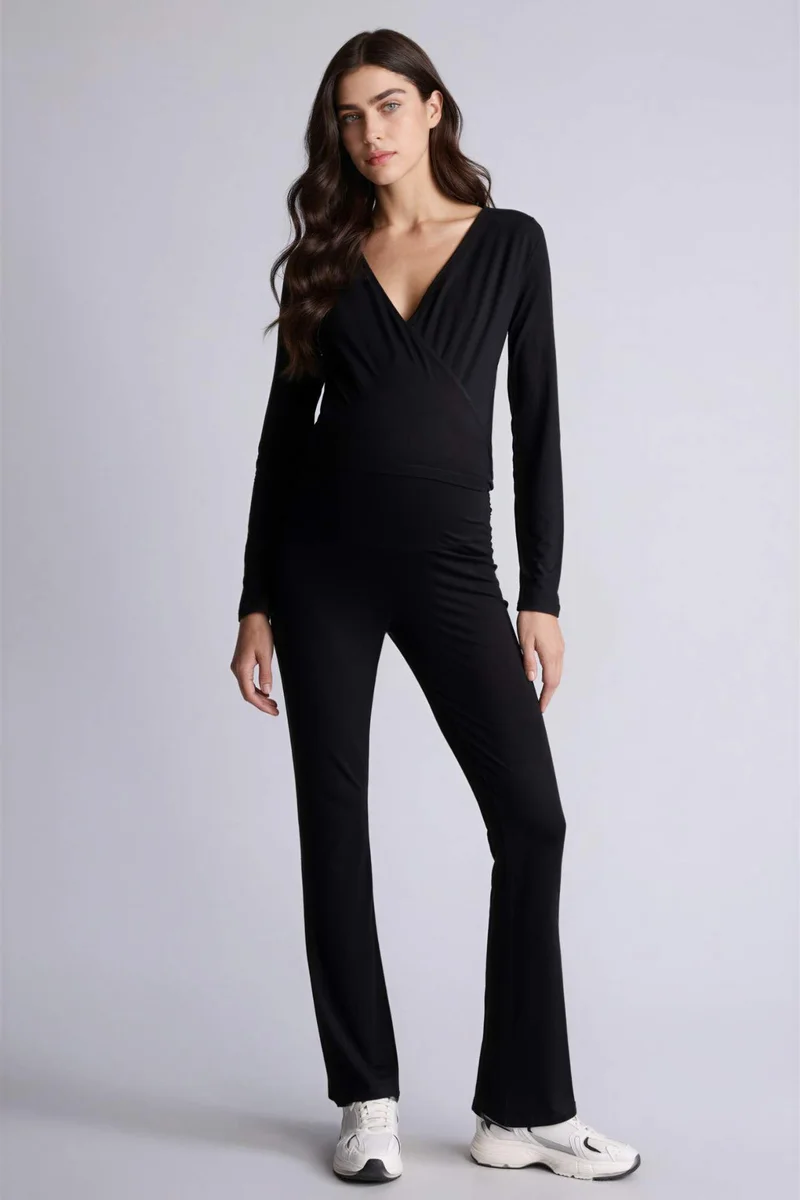 ديفاكتو Regular Fit Flare Knitted Maternity Bottoms