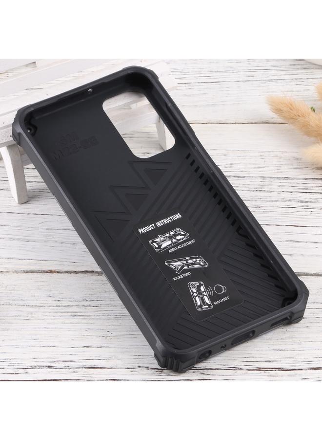 S-TOP Case For Samsung Galaxy M23 / F23 5G / M13 4G Camouflage Armor Kickstand TPU + PC Magnetic Phone Case - Image 3