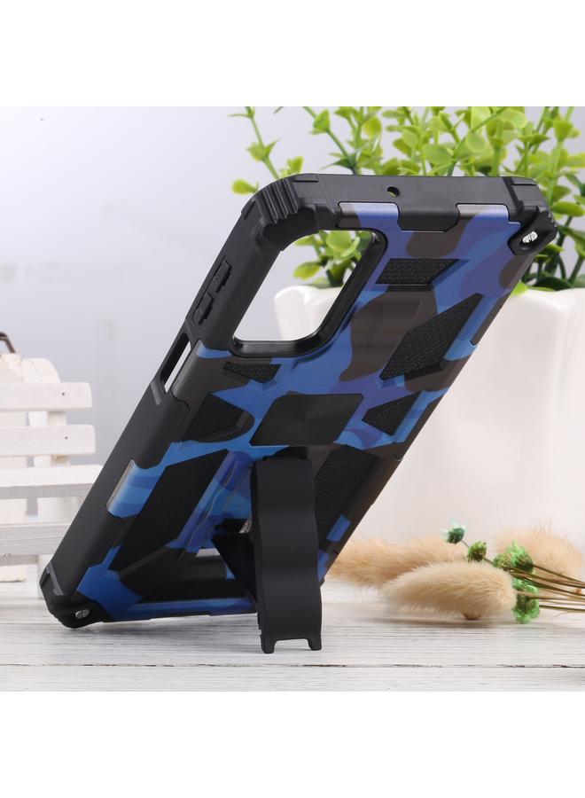 S-TOP Case For Samsung Galaxy M23 / F23 5G / M13 4G Camouflage Armor Kickstand TPU + PC Magnetic Phone Case - Image 5