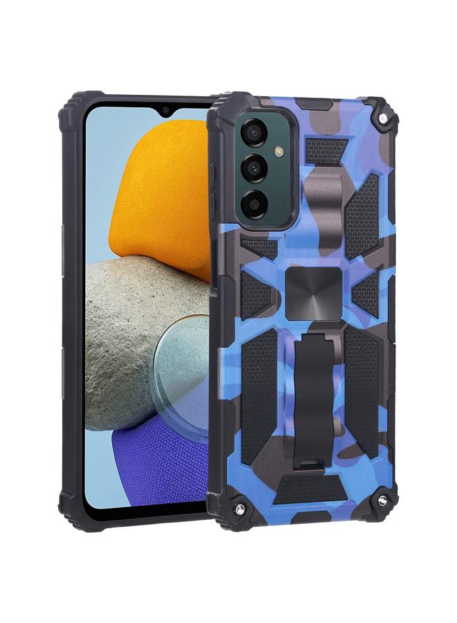 S-TOP Case For Samsung Galaxy M23 / F23 5G / M13 4G Camouflage Armor Kickstand TPU + PC Magnetic Phone Case - Image 1