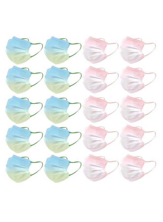 Beyond 20 Pcs Gradient Masks Set, Dust Proof Sun Protection Fabric Face Covering (Colorful) - Image 1