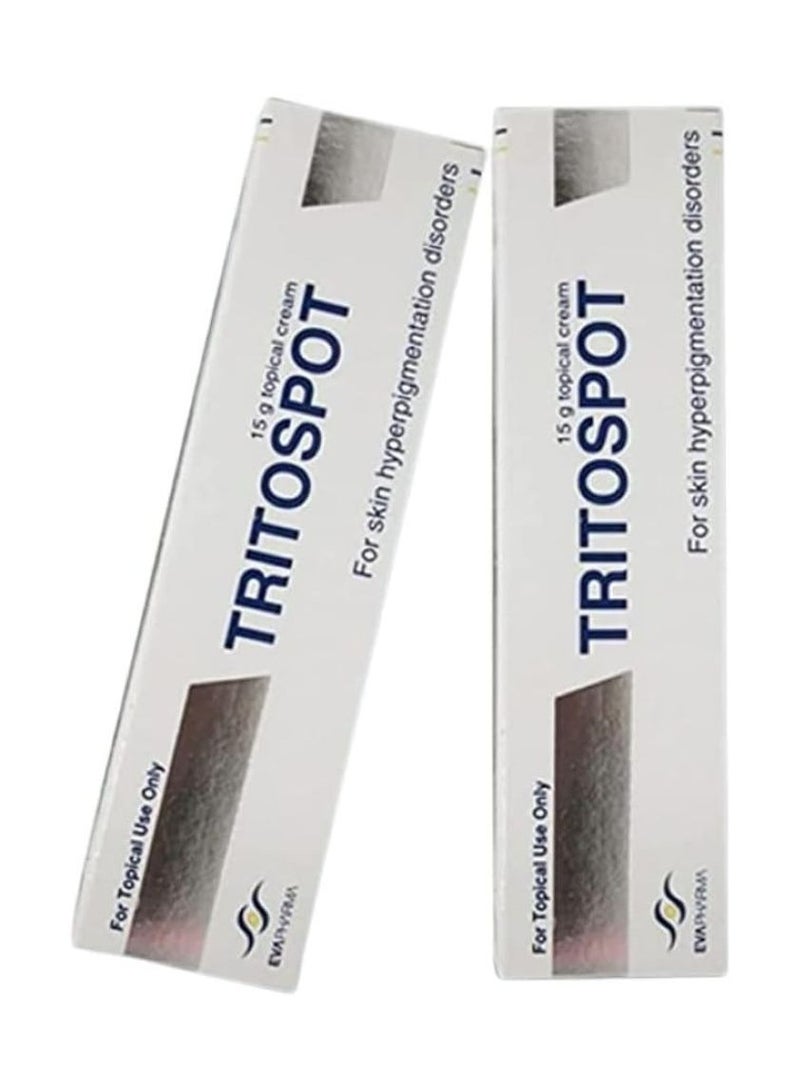 EVAPHARMA Tritospot Topical Cream 15G 2PCS - Image 1