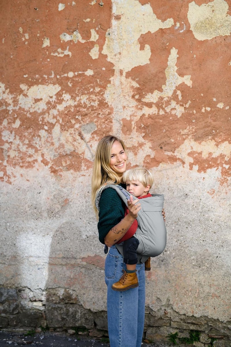 Beco Baby Carrier Toddler Carrier with Extra Wide Seat, 100% Cotton Toddler Carrying Backpack Style and Front-Carry, Lightweight & Breathable Child Carrier, 20-60 lbs (Grey) - Image 3