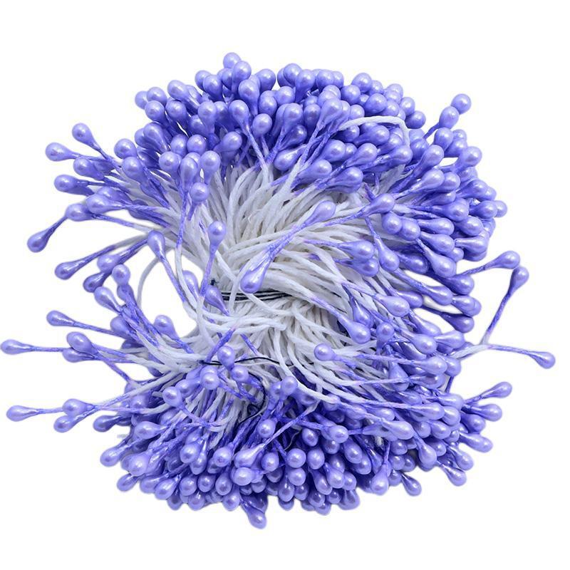 Generic 240pc 3mm Pearl Bead Flower Stamen Simulation Gypsum Floral Craft Supplies 4# violet 