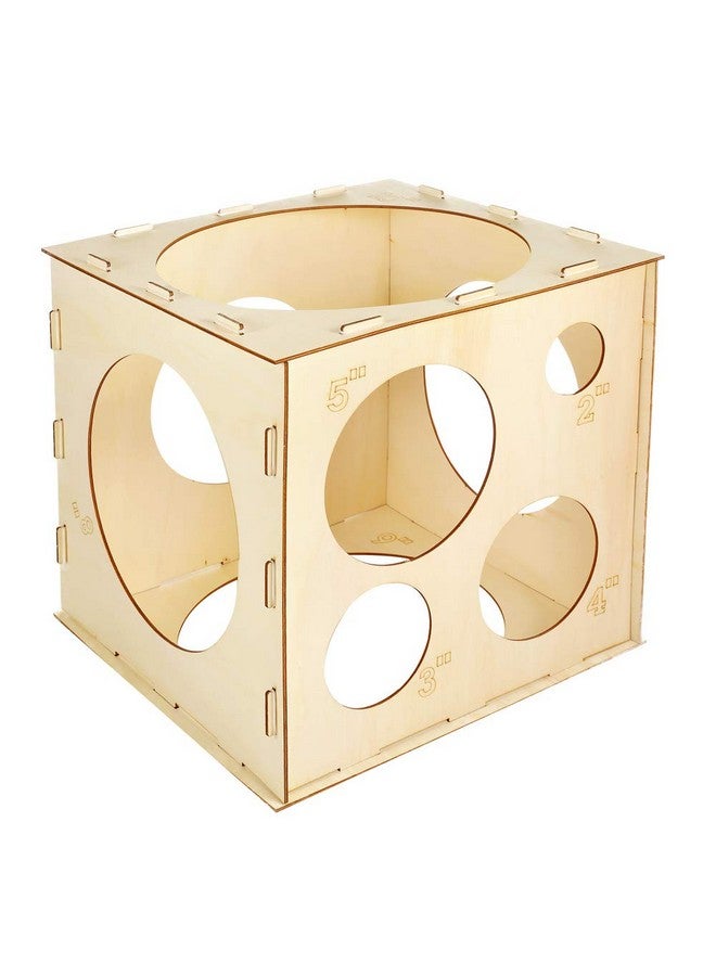 بليلي 9 أحجام صندوق مكعب بالون خشبي قابل للطي لتزيين البالونات وأقواس البالونات وأعمدة البالونات (210 بوصة) - Image 1