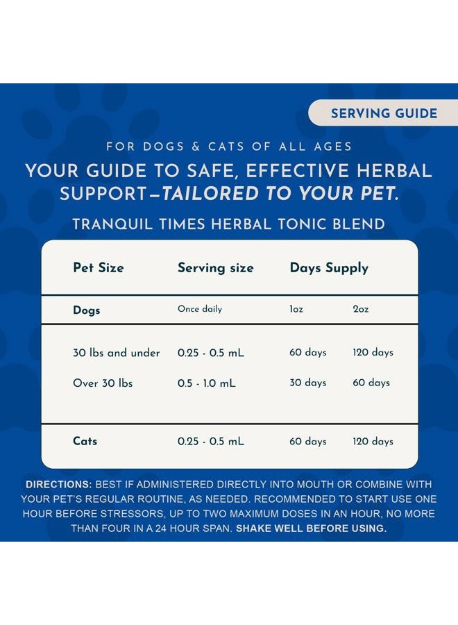 Animal Essentials Inc Tranquility Blend Liquid for Dogs & Cats, 2 Oz - Image 4