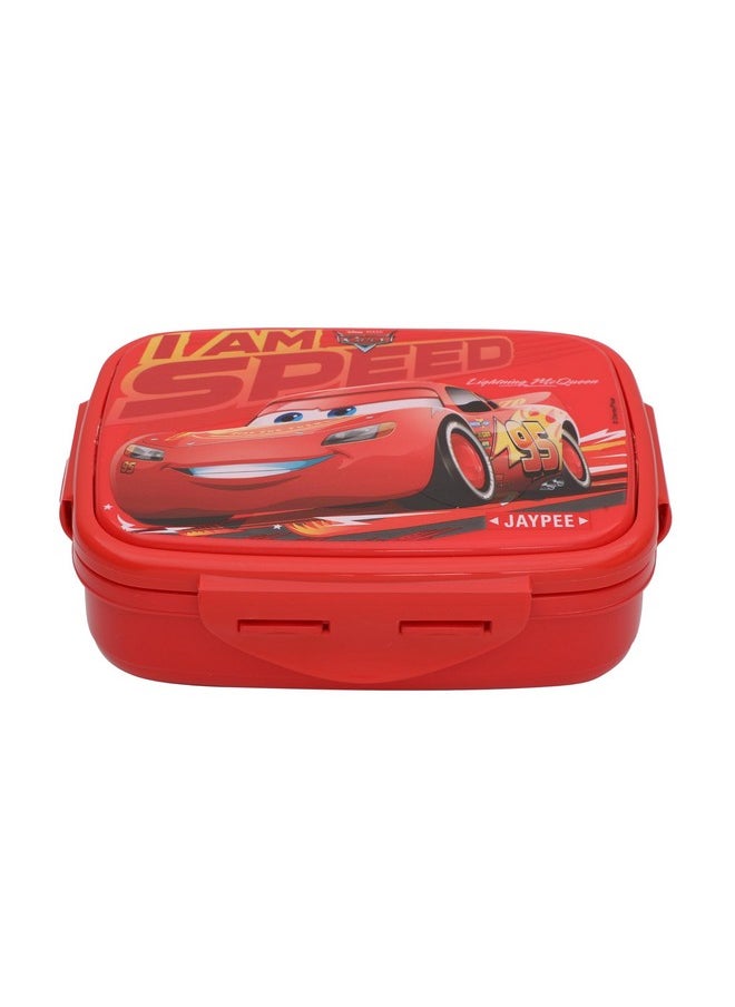 JAYPEE JAYPEE Steel Tek Jr. Insulated Lunch Box Disney Car,Red, 400 ml | Airtight Tiffin Box for School Kids Inner Stainless Steel Mini Box | Bpa Free  - Image 1