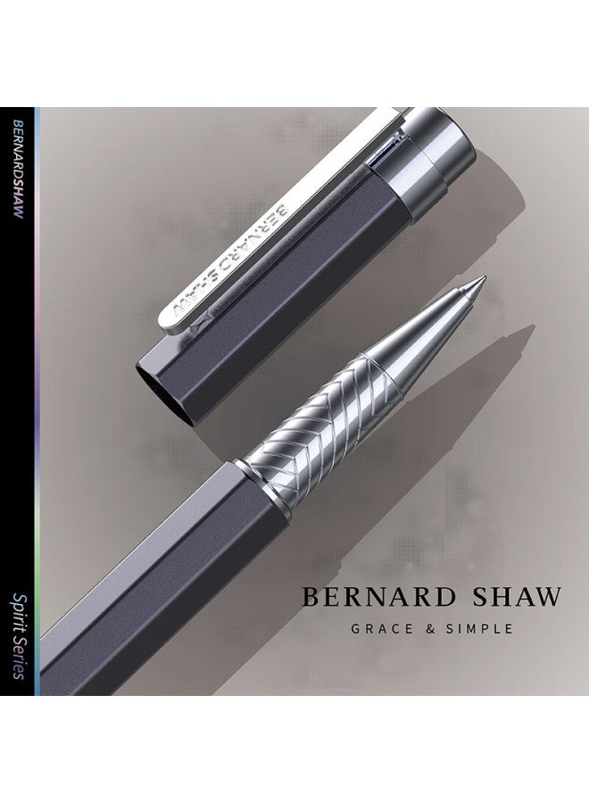 Bernard Shaw Ballpoint Pen, High-end Luxury , Twilight Gray Premium Refill Gift Box Set, High-end Business Office Signing Pen, Gift For Men, Birthday, Graduation, Teacher, Women, Valentine's Day - Image 2