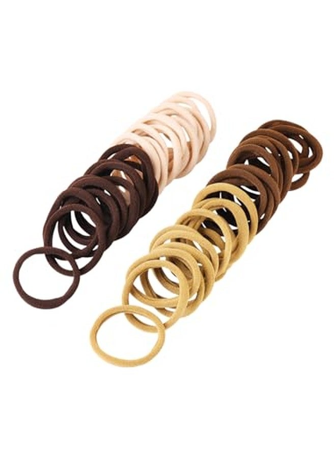 fabula Jewellery Combo of 50 Hair Ties Elastic Rubber Band Ponytail Holder for Women & Girls Stylish Latest (MUH206_Z5)- For Women & Girls Stylish Latest - Image 1