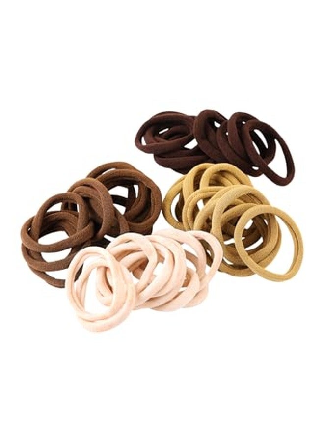 fabula Jewellery Combo of 50 Hair Ties Elastic Rubber Band Ponytail Holder for Women & Girls Stylish Latest (MUH206_Z5)- For Women & Girls Stylish Latest - Image 3