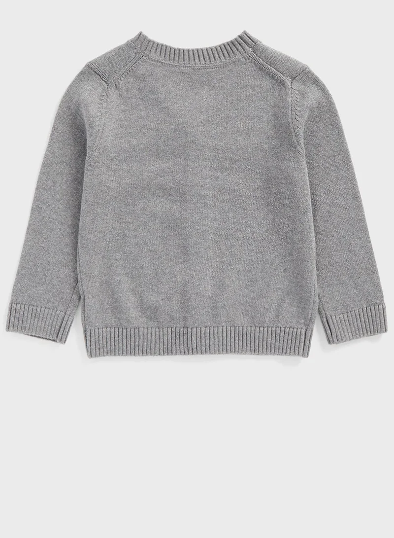 mothercare Grey Knitted Cardigan