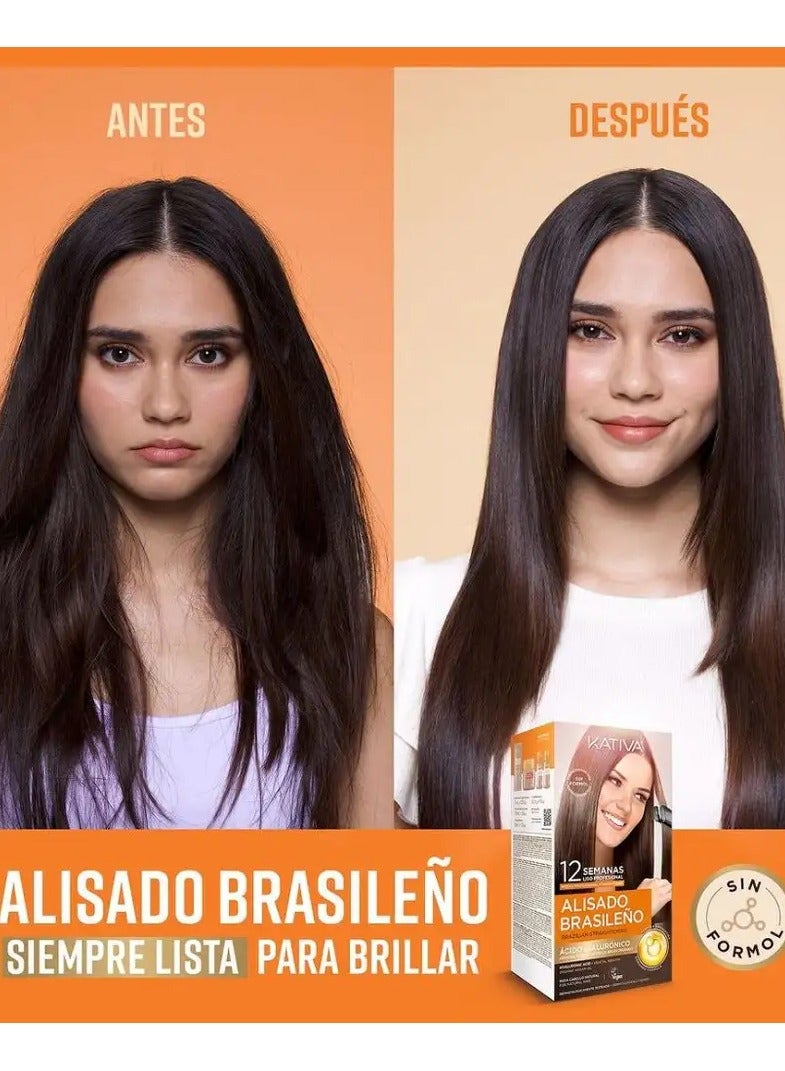 Kativa Brazilian Straightening with Hyaluronic Acid Brazilian Straightening Pack of 1 - Image 2