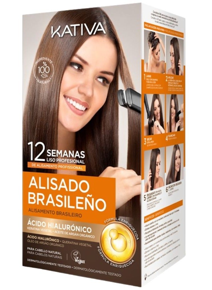 Kativa Brazilian Straightening with Hyaluronic Acid Brazilian Straightening Pack of 1 - Image 1