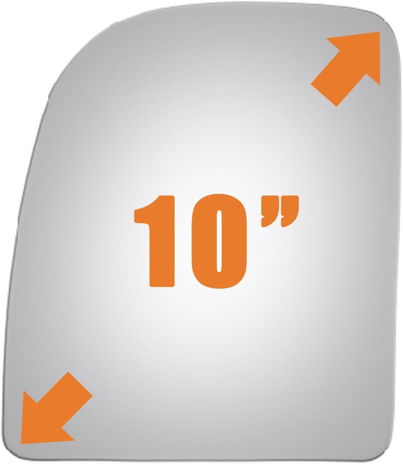 WLLW Mirror Glass Replacement for Ford E150/250/350/F250/F350/F450 Driver Side - Image 3