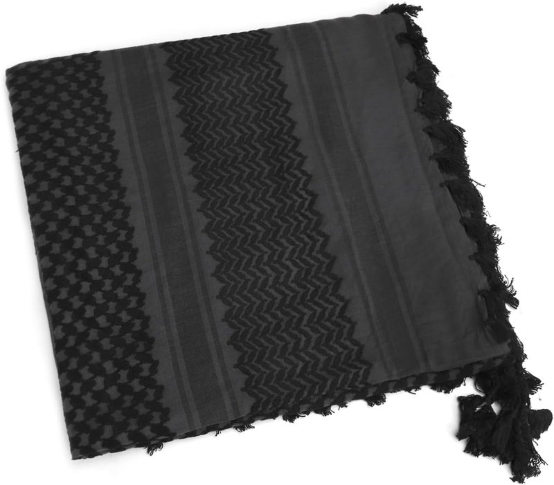 PURFUN Men's Large Arab Shemagh Headscarf Muslim Headcover Shawl Keffiyeh Arabic Scarf - Image 4