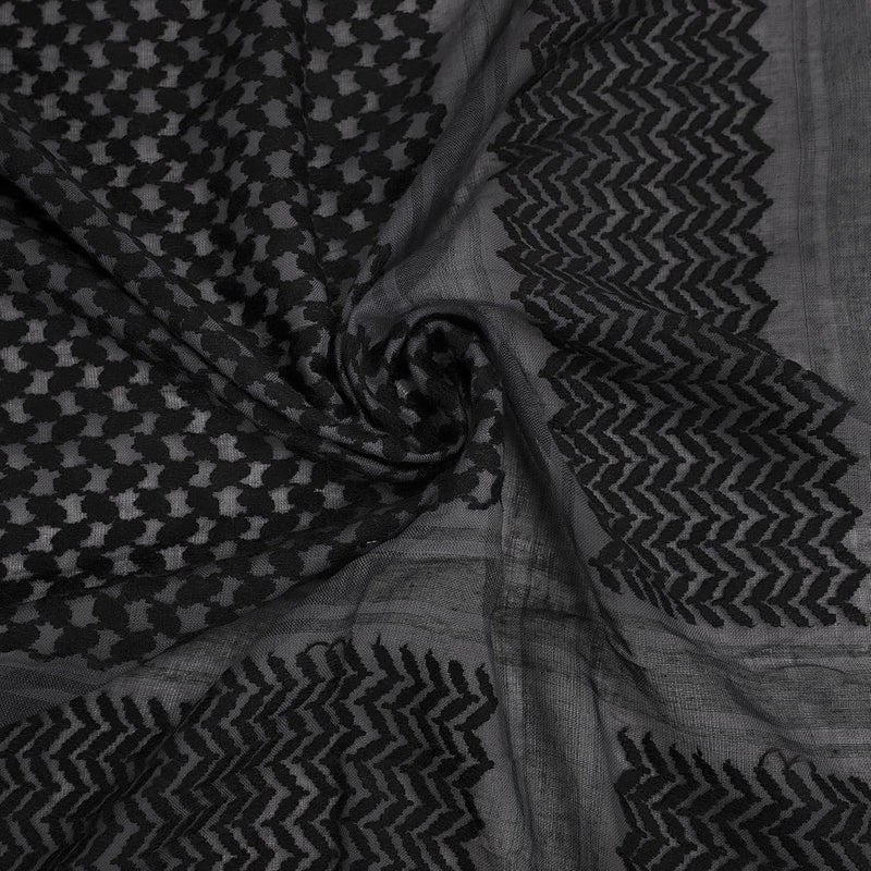 PURFUN Men's Large Arab Shemagh Headscarf Muslim Headcover Shawl Keffiyeh Arabic Scarf - Image 5