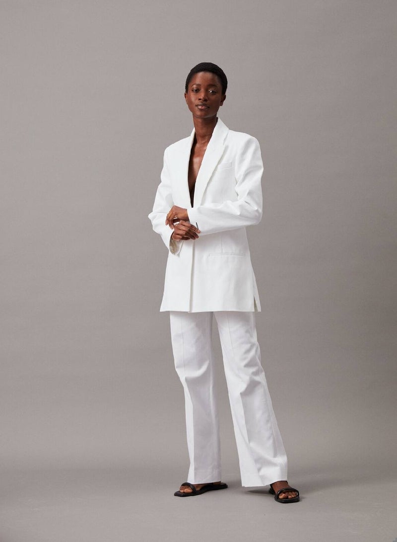 CALVIN KLEIN Cotton Twill Tailored Blazer - Image 3